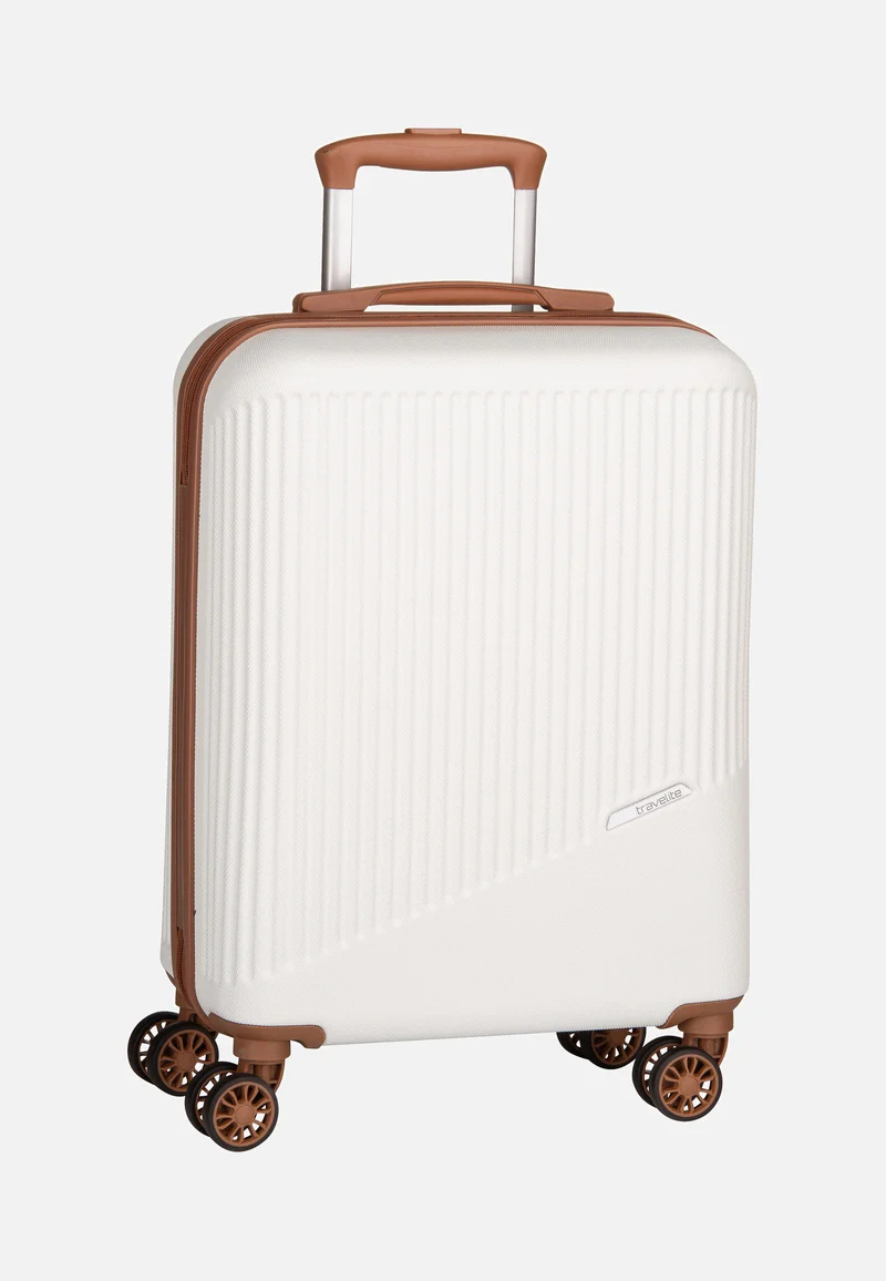 Bali 4w Trolley S Weiss/Cognac - Koffer