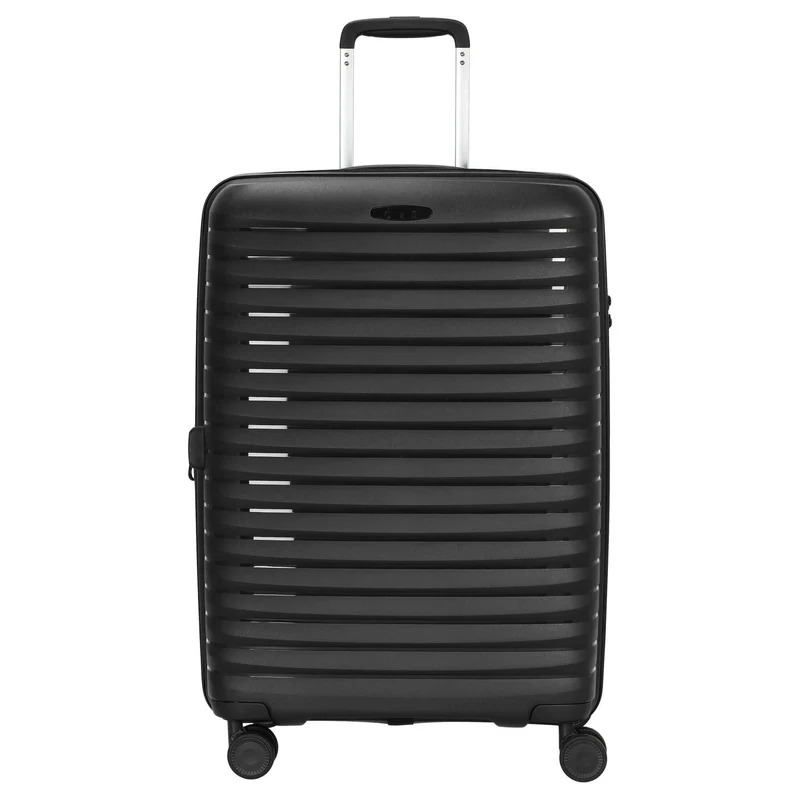 D&N Travel Line 4500+ - 4-Rollen-Trolley M 65 cm erw. (black)