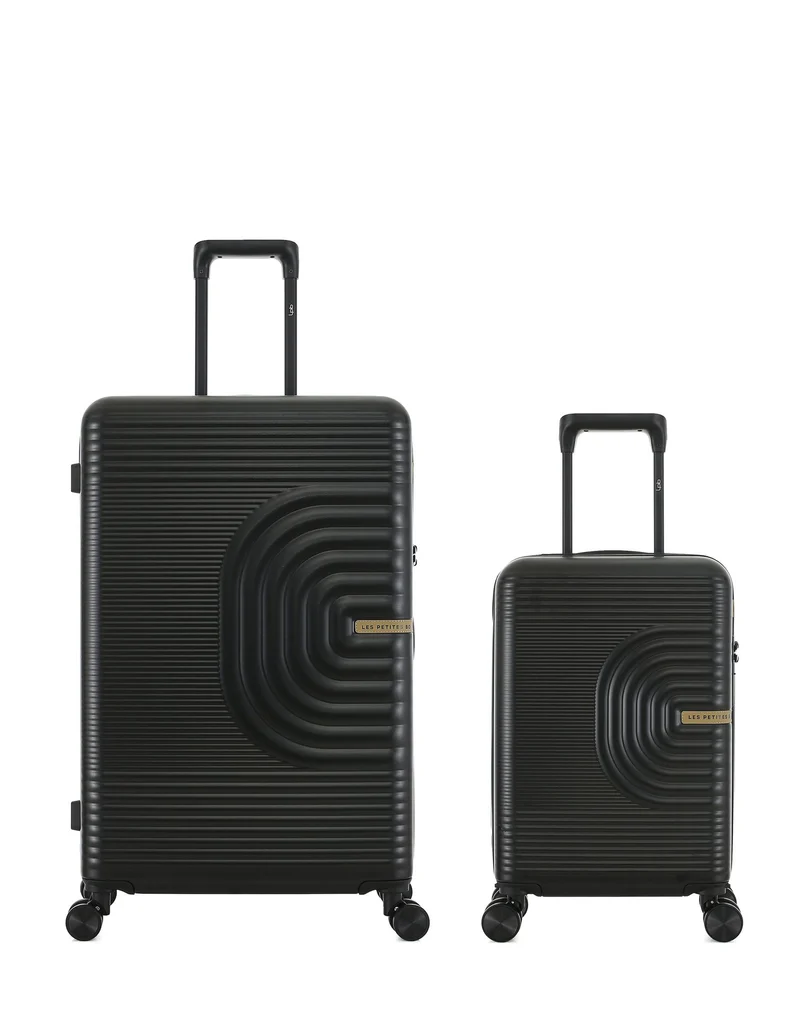 2er-Pack Hartschalenkoffer: Großer Koffer und Handgepäck XS CELIA