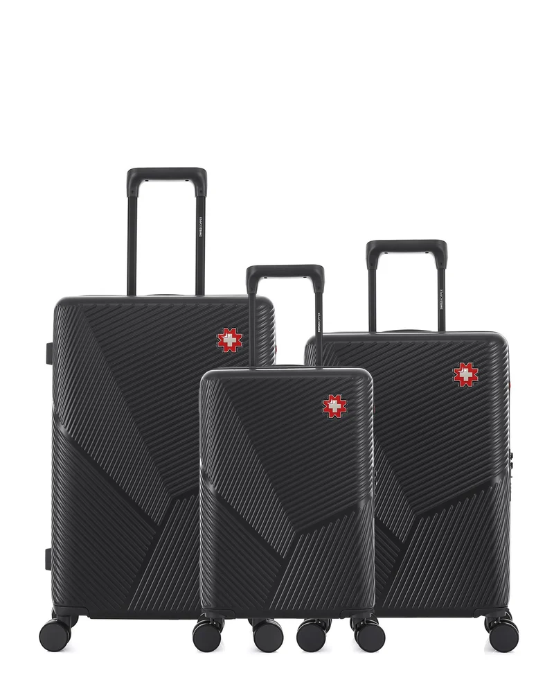 3er-Pack Hartschalenkoffer: Mittelgroßer Koffer, Handgepäck und Handgepäck XS FRIBOURG