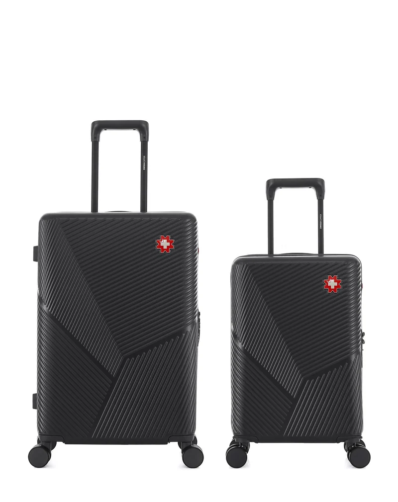 2er-Pack Hartschalenkoffer: Mittelgroßer Koffer und Handgepäck XS FRIBOURG