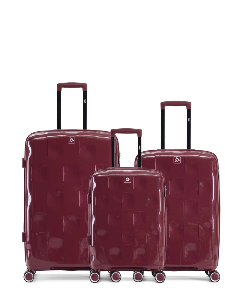 3er-Pack Hartschalenkoffer: Großer Koffer, mittelgroßer Koffer und Handgepäck AQUILA