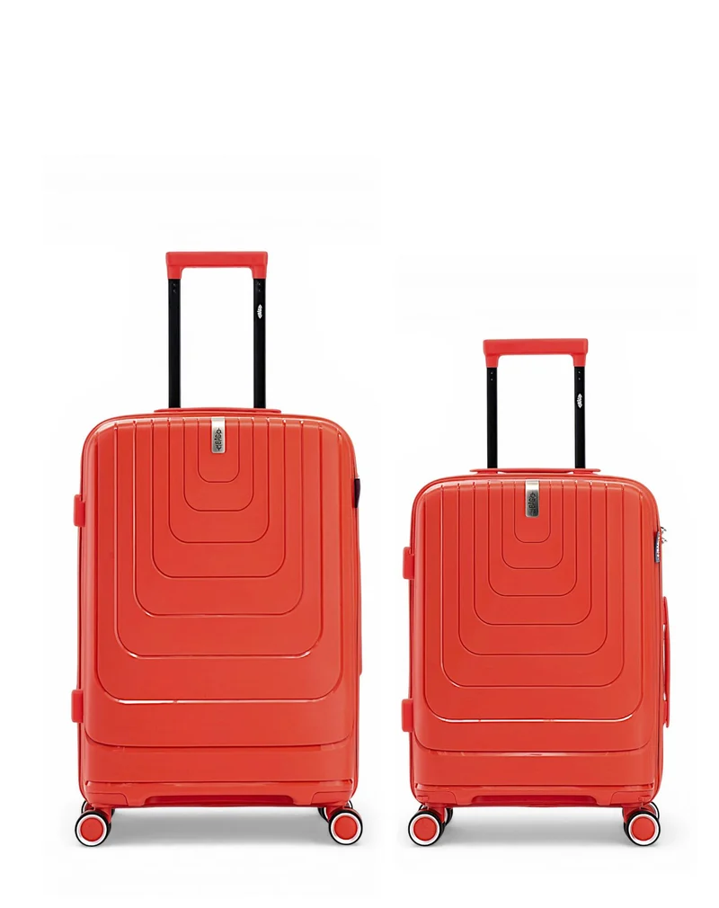 2er-Pack Hartschalenkoffer: Mittelgroßer Koffer und Handgepäck GALINA