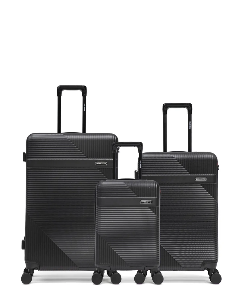 3er-Pack Hartschalenkoffer: Großer Koffer, mittelgroßer Koffer und Handgepäck XS WOHLEN