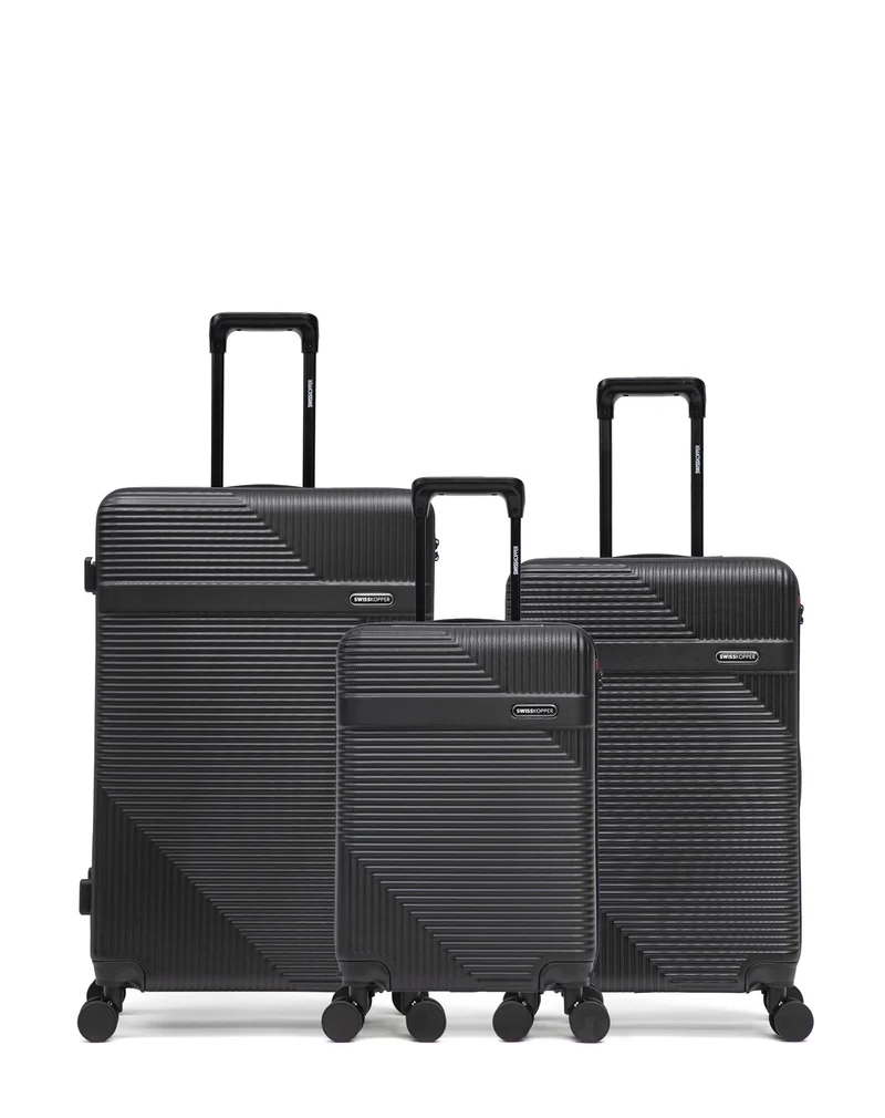 3er-Pack Hartschalenkoffer: Großer Koffer, mittelgroßer Koffer und Handgepäck WOHLEN