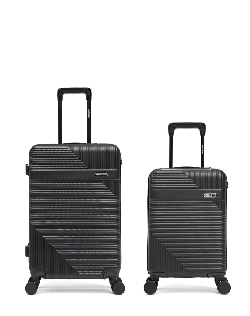 2er-Pack Hartschalenkoffer: Mittelgroßer Koffer und Handgepäck XS WOHLEN