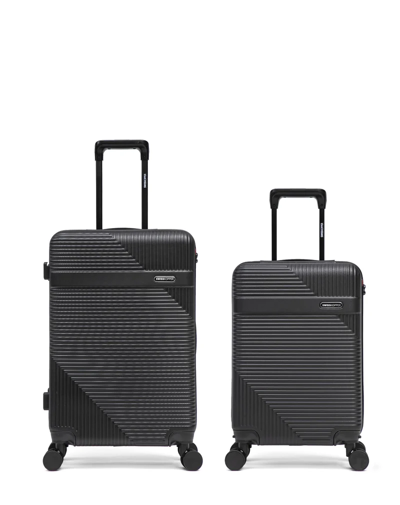 2er-Pack Hartschalenkoffer: Mittelgroßer Koffer und Handgepäck WOHLEN