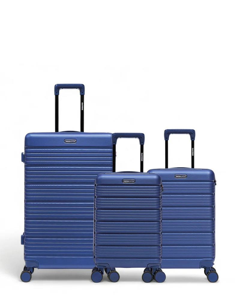 3er-Pack Hartschalenkoffer: Großer Koffer, Handgepäck und Handgepäck XS LUGANO