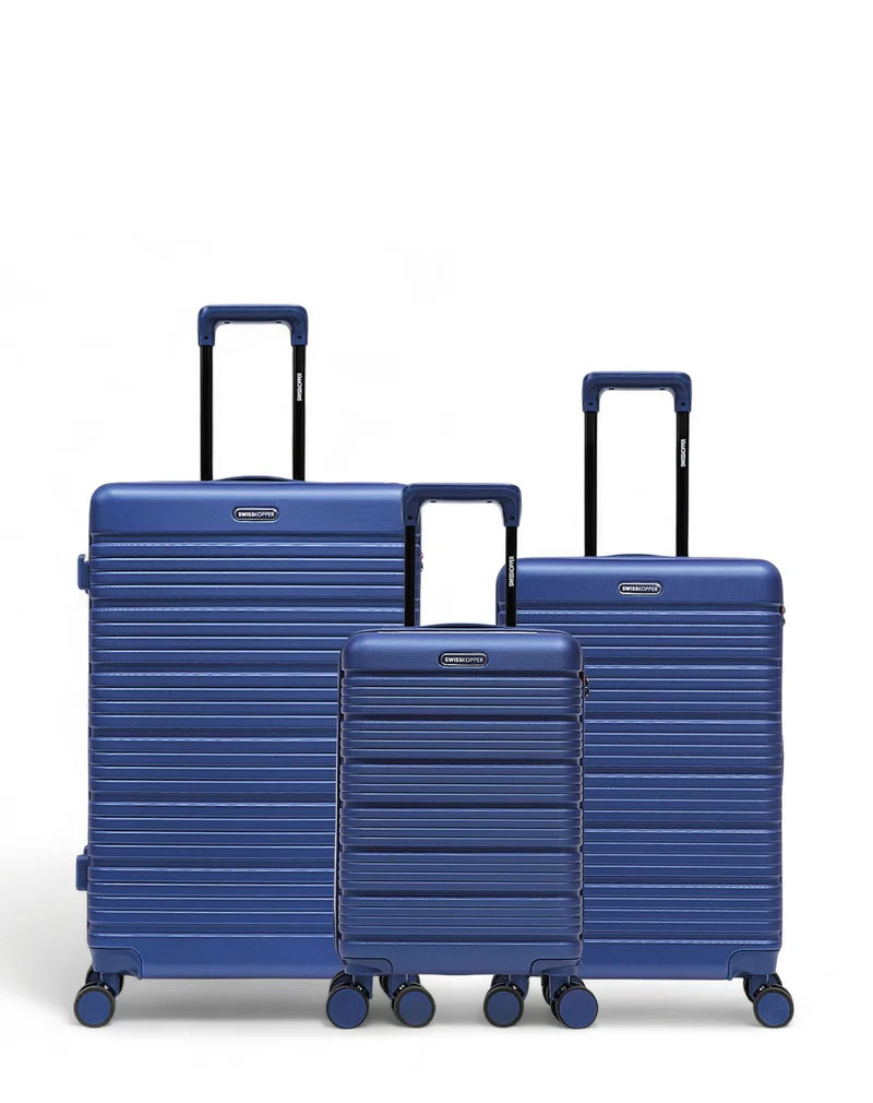 3er-Pack Hartschalenkoffer: Großer Koffer, mittelgroßer Koffer und Handgepäck XS LUGANO