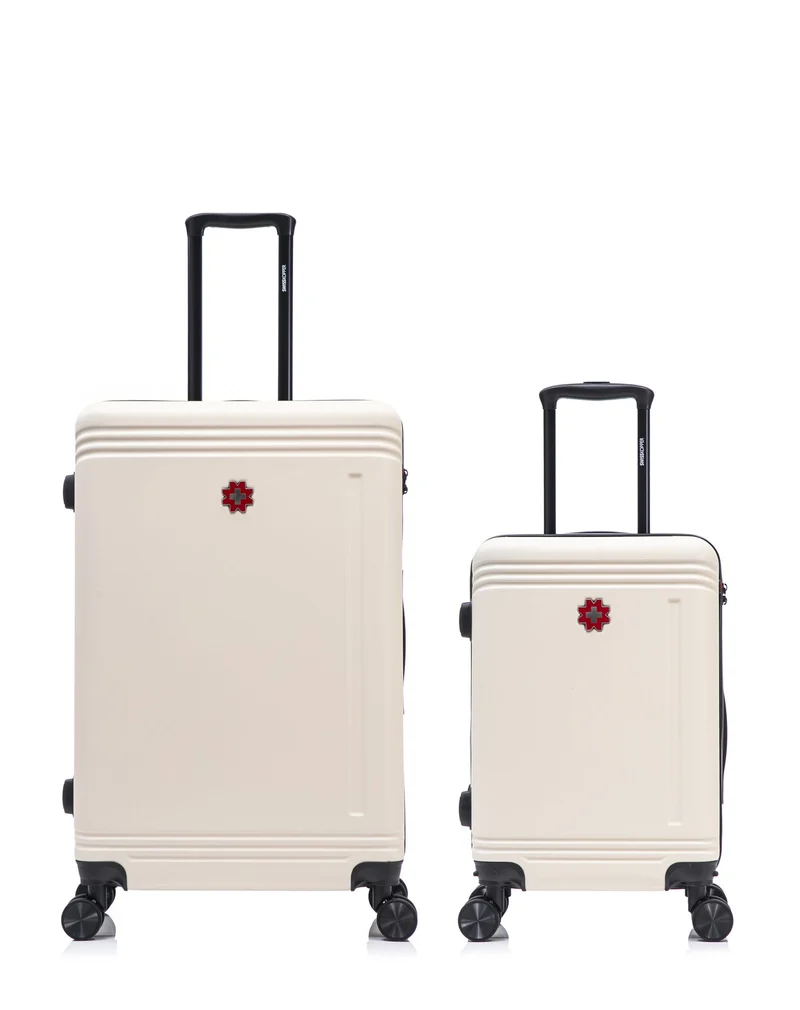 2er-Pack Hartschalenkoffer: Großer Koffer und Handgepäck GSTAAD