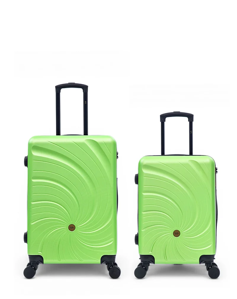 2er-Pack Hartschalenkoffer: Mittelgroßer Koffer und Handgepäck SERENA