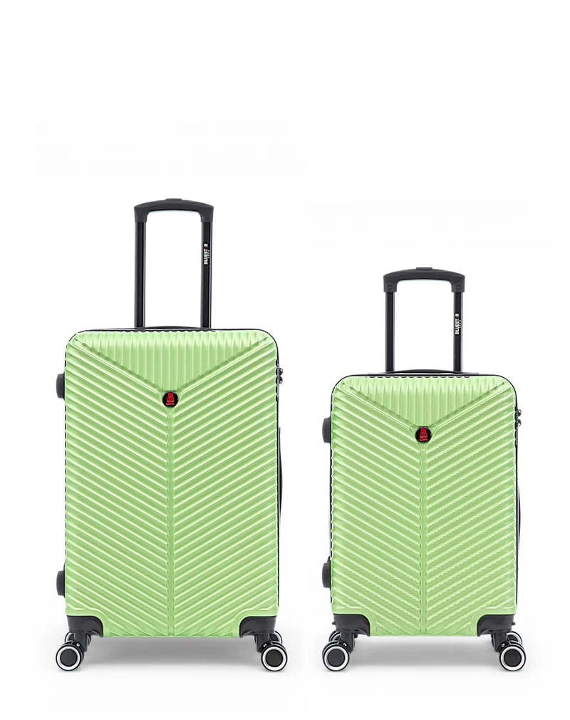 2er-Pack Hartschalenkoffer: Mittelgroßer Koffer und Handgepäck GAITE