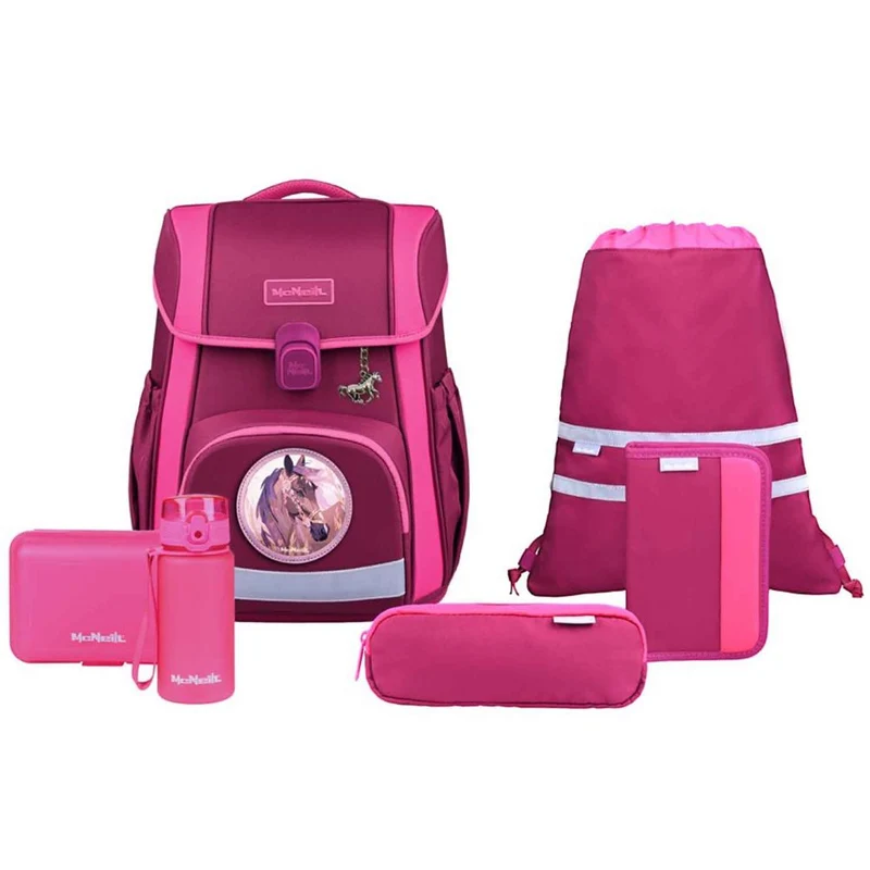 McNeill Bravo Berry Schulranzen Set 9tlg.
