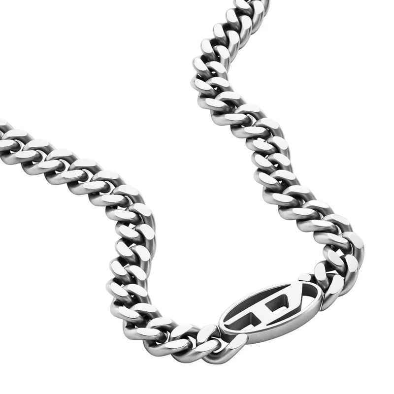 Diesel Steel Silberfarbene Kette DX1433040