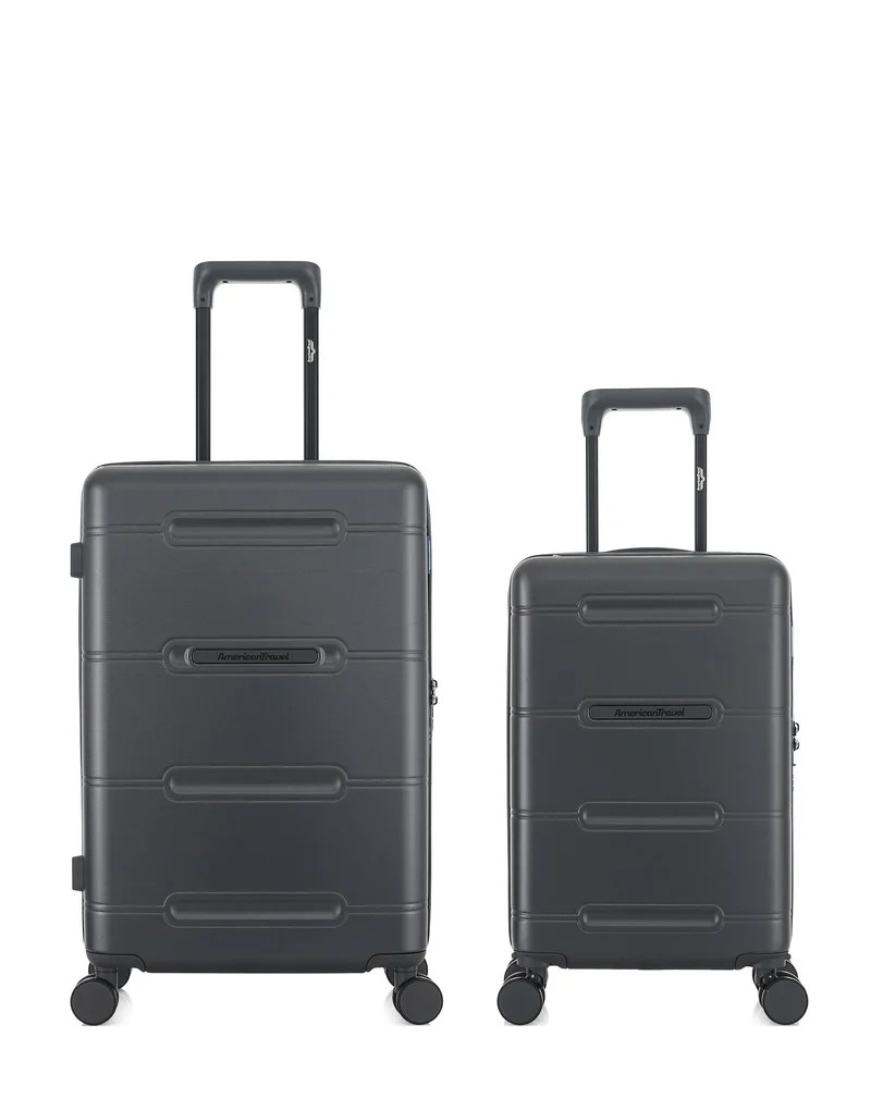2er-Pack Hartschalenkoffer: Mittelgroßer Koffer und Handgepäck XS CLEVELAND