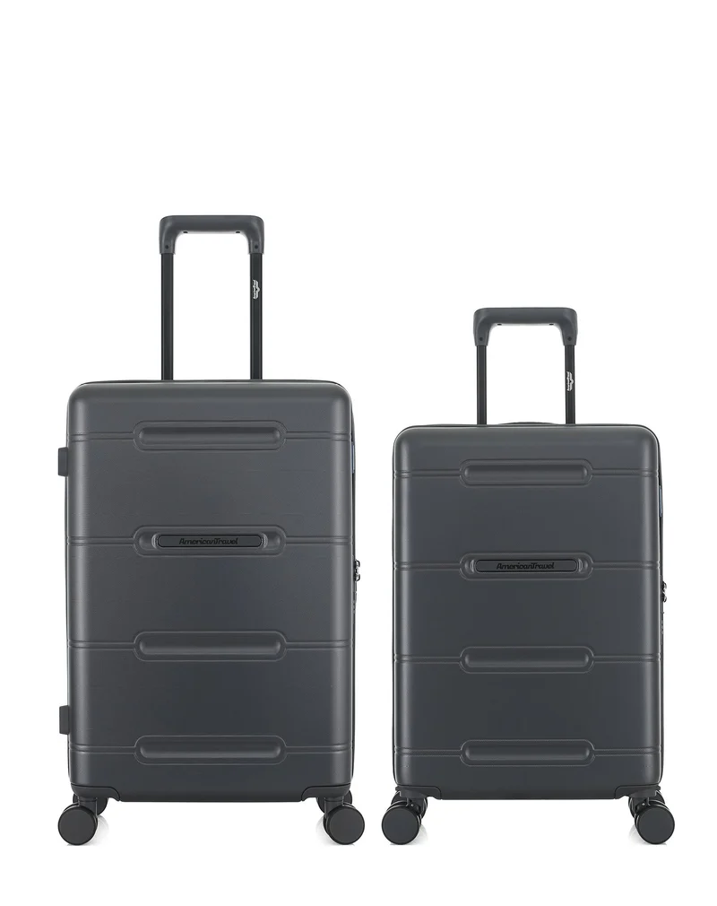 2er-Pack Hartschalenkoffer: Mittelgroßer Koffer und Handgepäck CLEVELAND