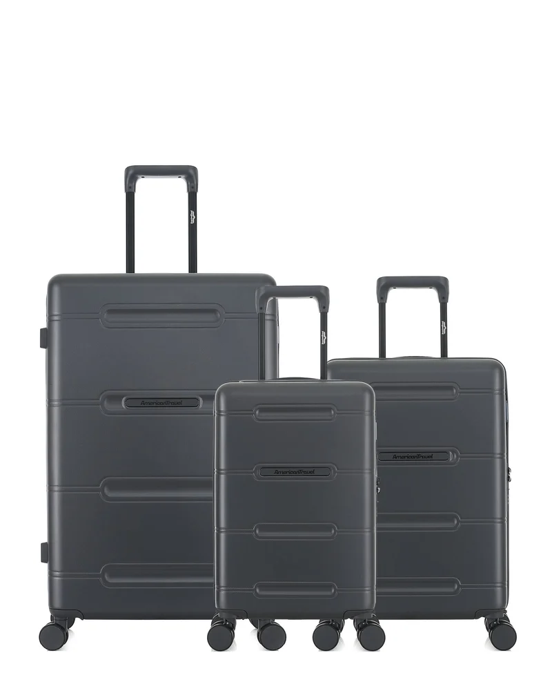 3er-Pack Hartschalenkoffer: Großer Koffer, Handgepäck und Handgepäck XS CLEVELAND