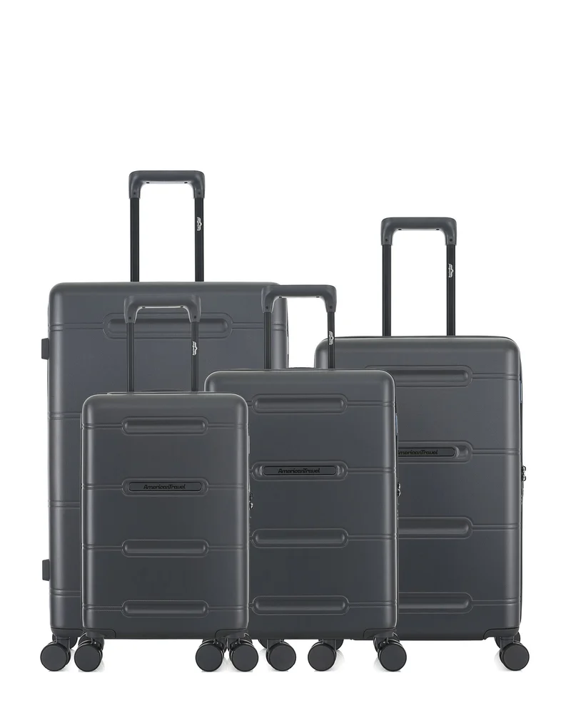 4er-Pack Hartschalenkoffer: Großer Koffer, mittelgroßer Koffer, Handgepäck und Handgepäck XS CLEVELAND