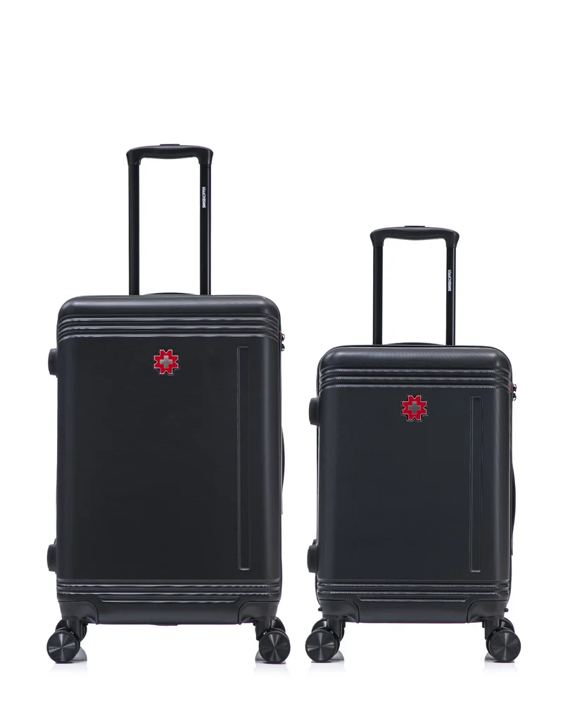 2er-Pack Hartschalenkoffer: Mittelgroßer Koffer und Handgepäck GSTAAD