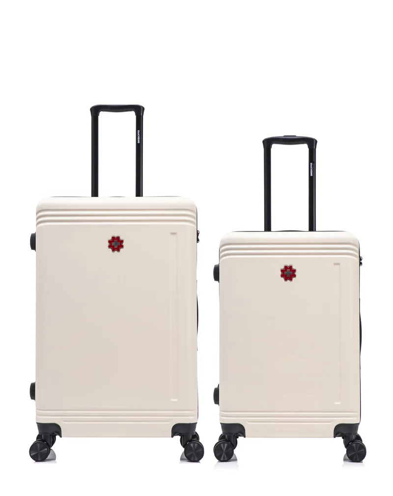 2er-Pack Hartschalenkoffer: Großer Koffer und mittelgroßer Koffer GSTAAD