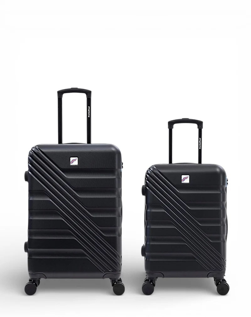 2er-Pack Hartschalenkoffer: Mittelgroßer Koffer und Handgepäck REDWOOD