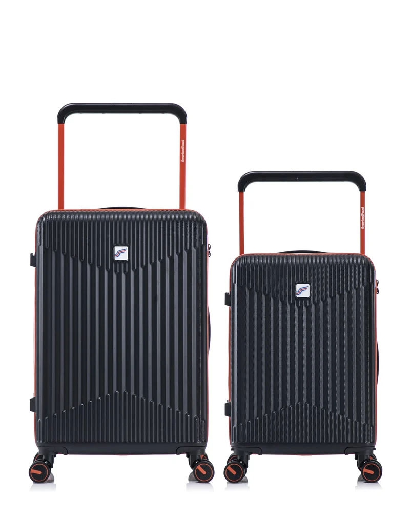 2er-Pack Hartschalenkoffer: Mittelgroßer Koffer und Handgepäck NORTH BEACH