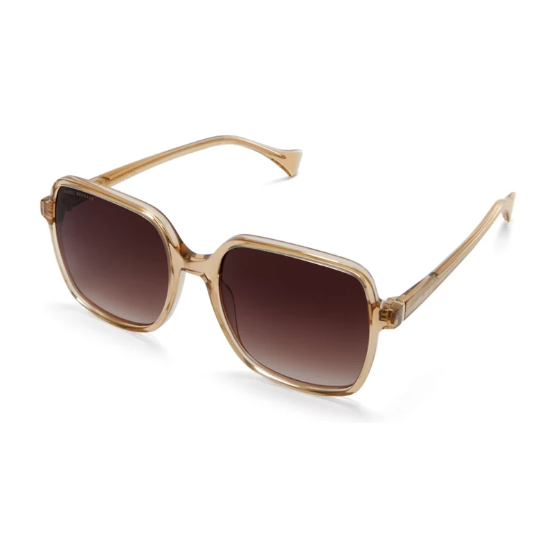 Isabel Bernard La Villette Rene Transparent Beige Quadratisch Sonnenbrille IB400000-02-14