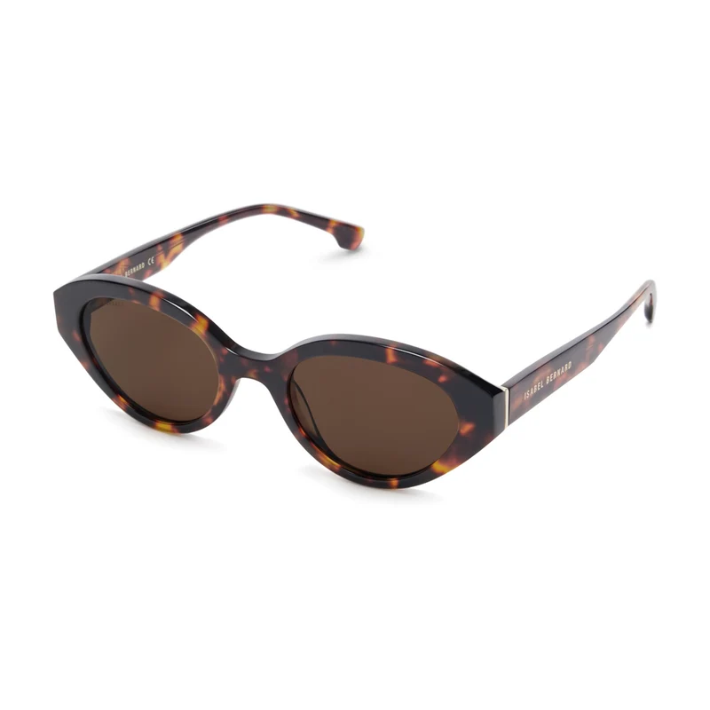 Isabel Bernard La Villette Rosaire Braun Tortoise Oval Sonnenbrille IB400002-14-14