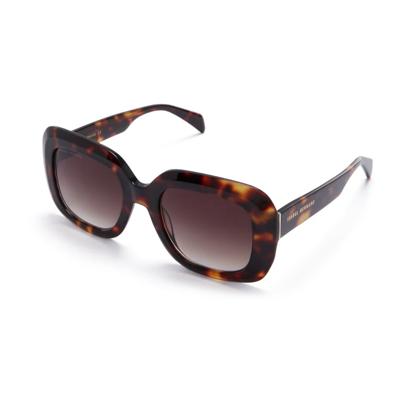 Isabel Bernard La Villette Rive Braun Tortoise Quadratisch Sonnenbrille IB400003-14-14