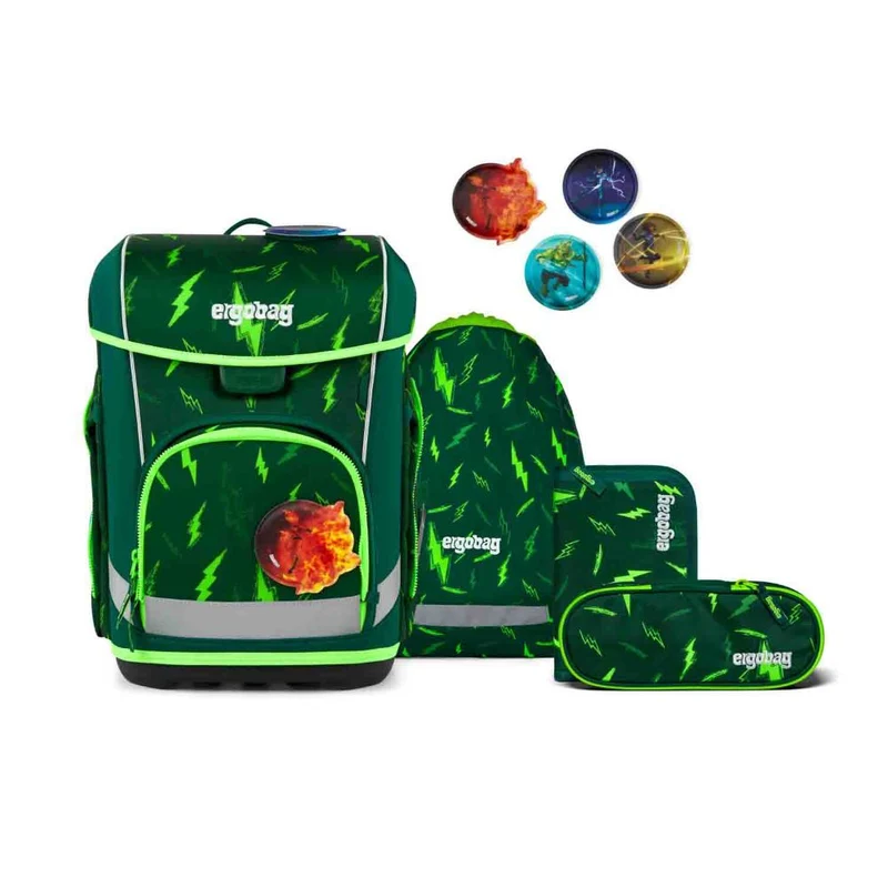 Ergobag Cubo Light Bärtastisch Color Flash Edition Schulranzen Set 5tlg.