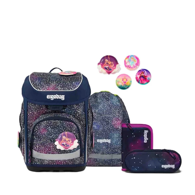 Ergobag Cubo Bärlaxy Super Reflex Edition Schulranzen Set 5tlg.