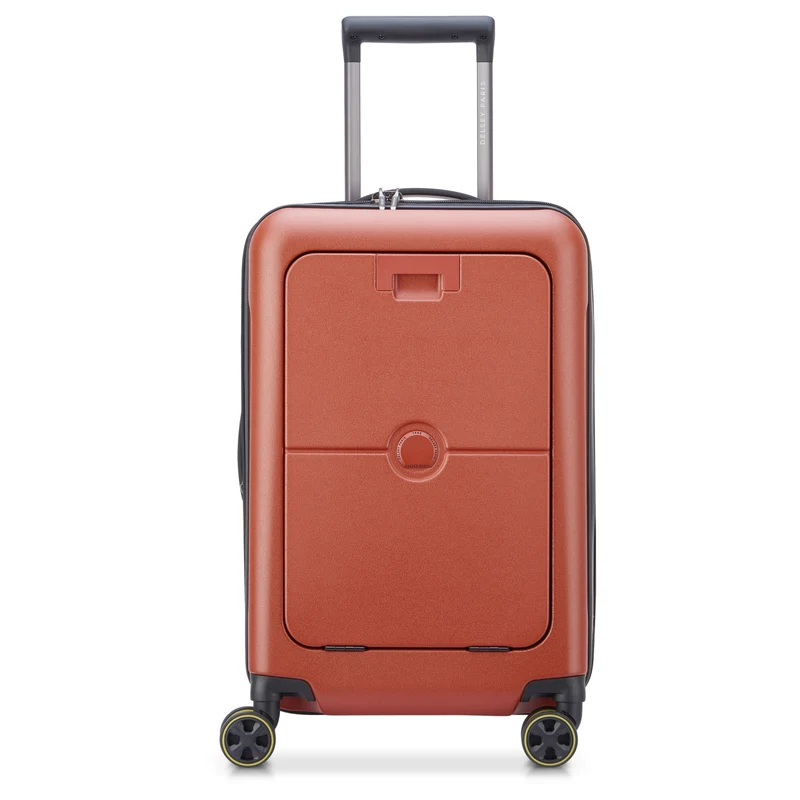 Delsey Paris Turenne 2.0 - 4-Rollen-Kabinentrolley mit Vortasche 55 cm USB erw. (backstein)