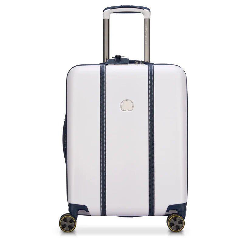 Delsey Paris Cadence - 4-Rollen-Kabinentrolley Slim 55 cm erw. (elfenbein/blau)