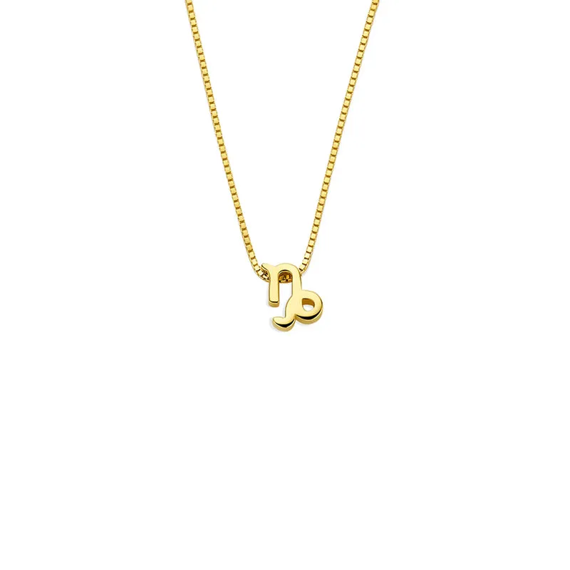 Isabel Bernard Étoiles d’Or Capricorn 14 Carat Gold Venetian Necklace With Horoscope IB340187