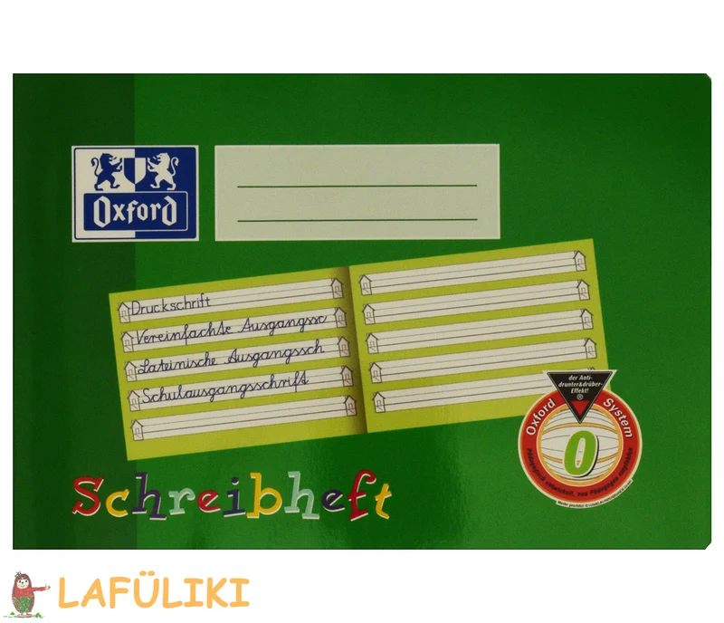 Schreiblernheft Linie 0 DinA5 quer