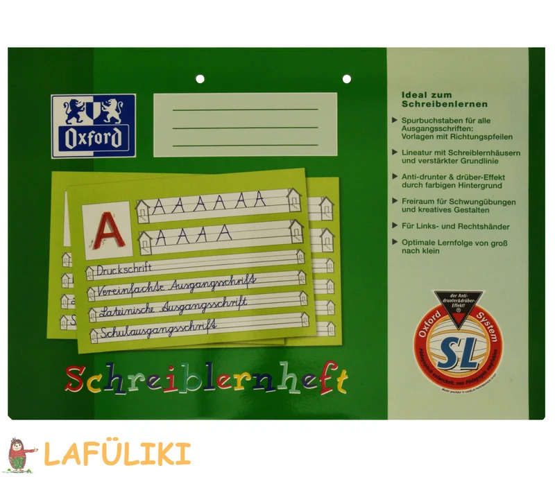 Oxford Schreiblernheft SL Din A4