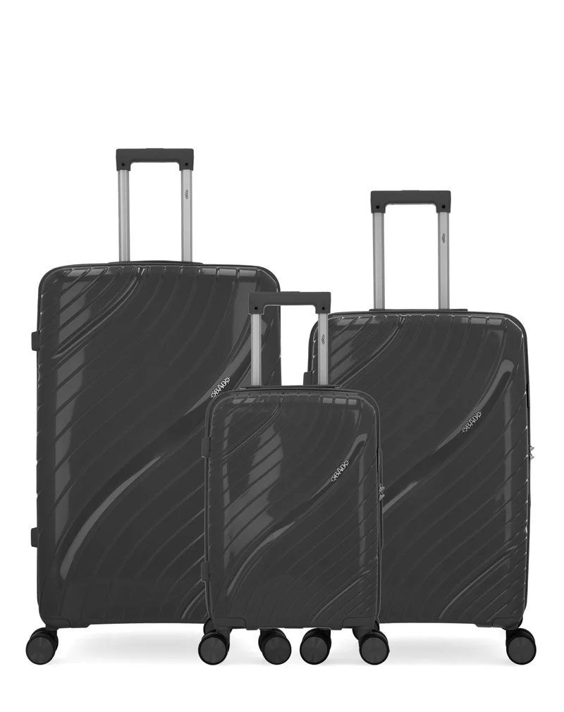 OBAGO – 3er-Pack – Großer Koffer, mittelgroßer Koffer und Handgepäck XS LYRA