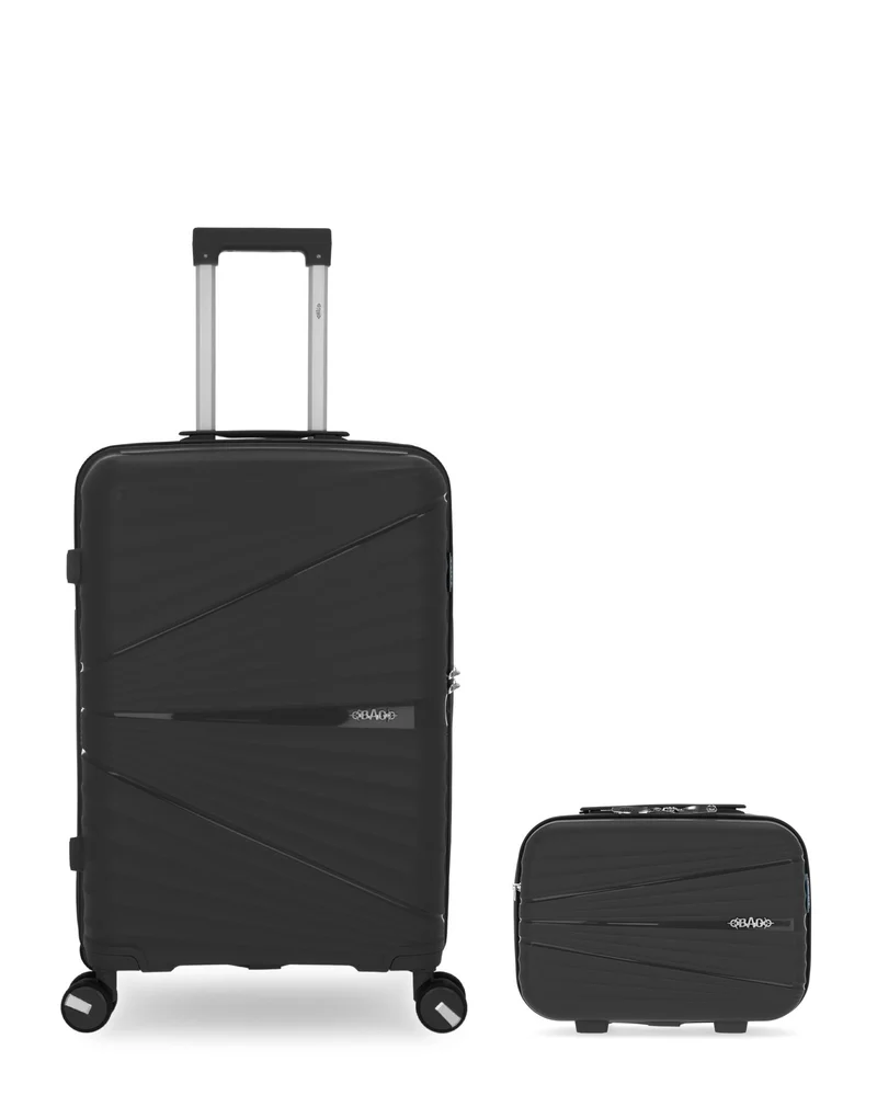 OBAGO – 2er-Pack – Mittelgroßer Koffer und großer Kosmetikkoffer VELA
