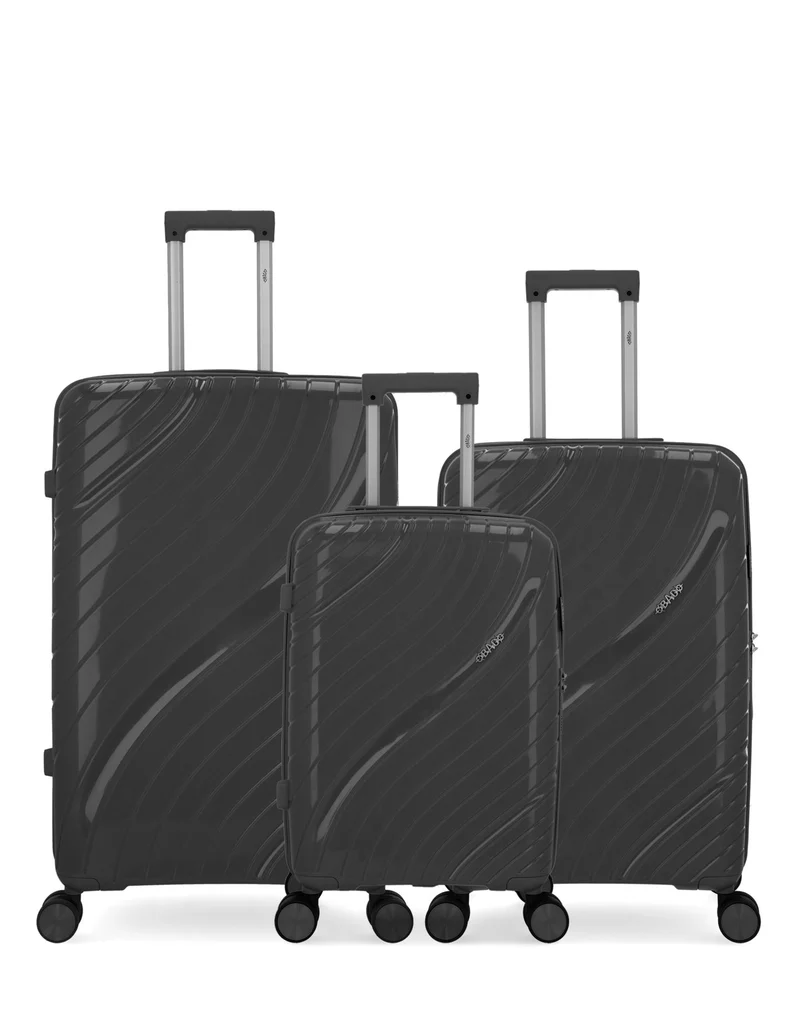 OBAGO – 3er-Pack – Großer Koffern, mittelgroßer Koffer und Handgepäck LYRA