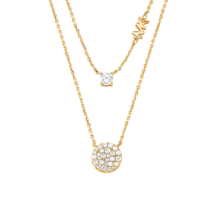 Michael Kors Premium 925 Sterling Silber Goldfarbene Kette MKC1591AN710