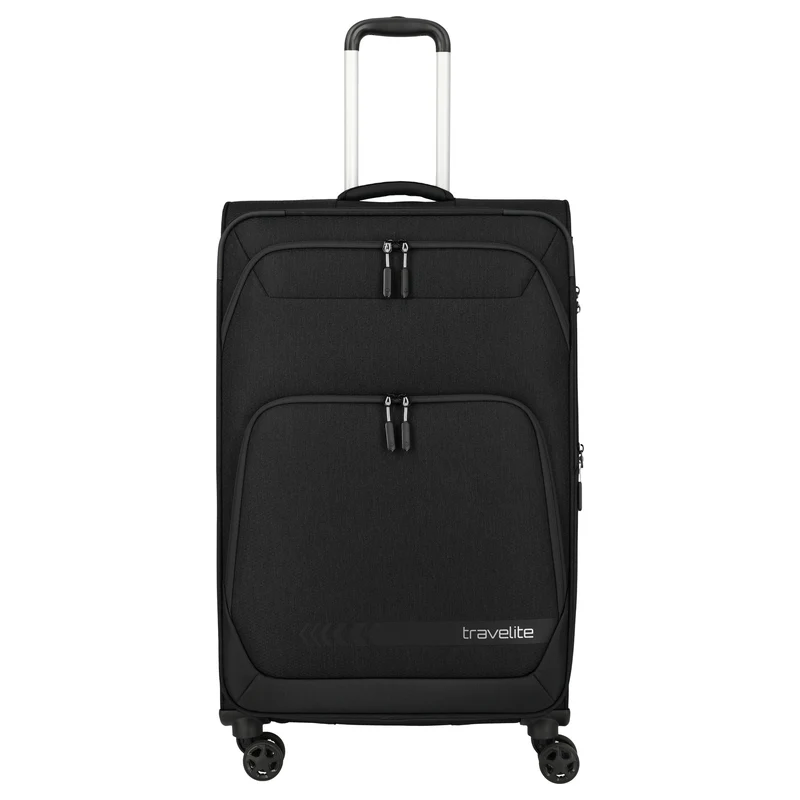 Travelite Kick Off - 4-Rollen-Trolley L 78 cm erw. (black)