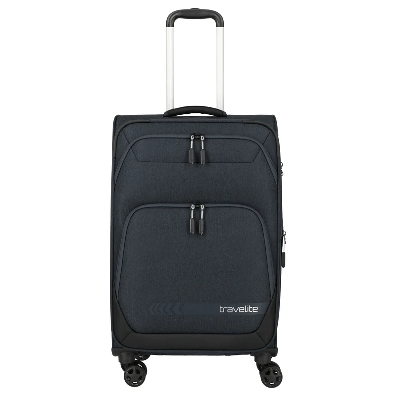 Travelite Kick Off - 4-Rollen-Trolley M 67 cm erw. (d'anthracite)