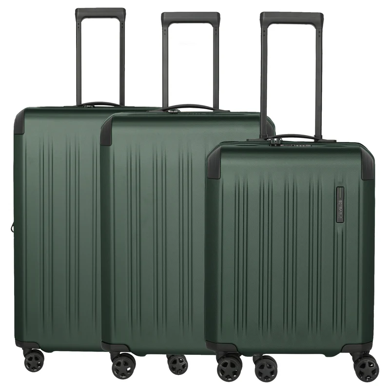 Travelite Dynamiic - 4-Rollen-Trolley Set 3 tlg. L+M erw. (grün)