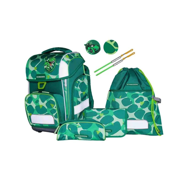 Schneiders Ergolite Dino Dance Schulranzen Set 9tlg.