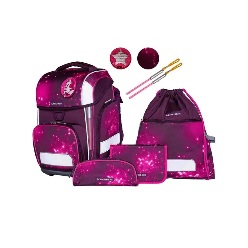 Schneiders Ergolite Berry Cosmos Schulranzen Set 9tlg.
