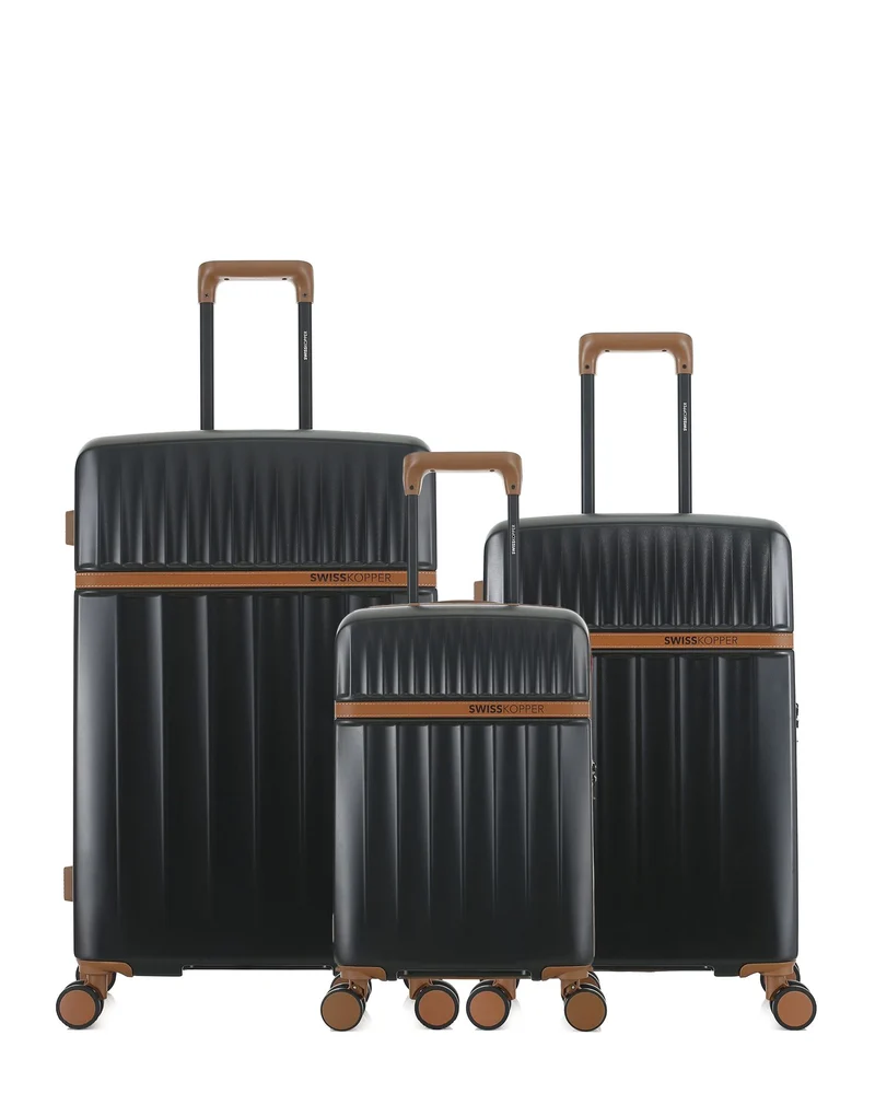 3-Pack Hartschalenkoffer: Großer Koffer, mittelgroßer Koffer und Handgepäck XS ZERMATT