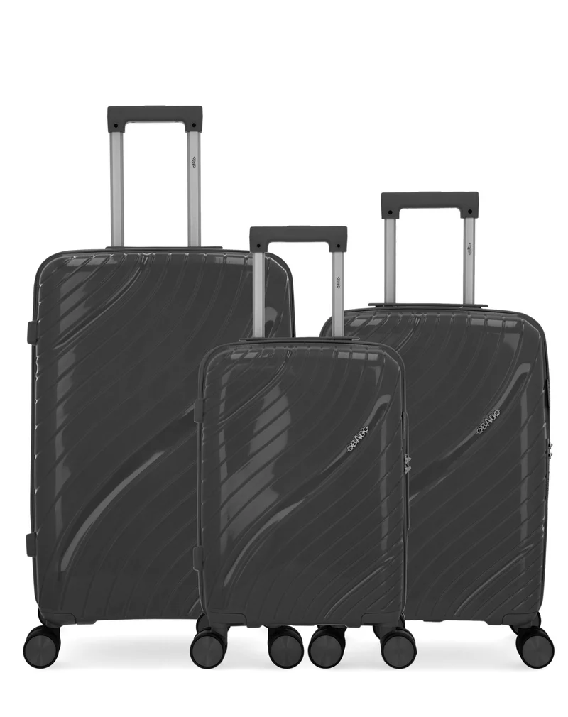 OBAGO – 3er-Pack – Mittelgroßer Koffer, Handgepäck und Handgepäck XS LYRA