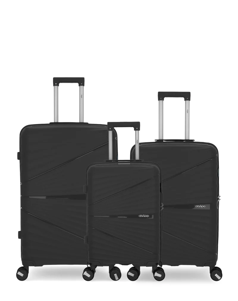 OBAGO – 3er-Pack – Großer Koffer, mittelgroßer Koffer und Handgepäck VELA