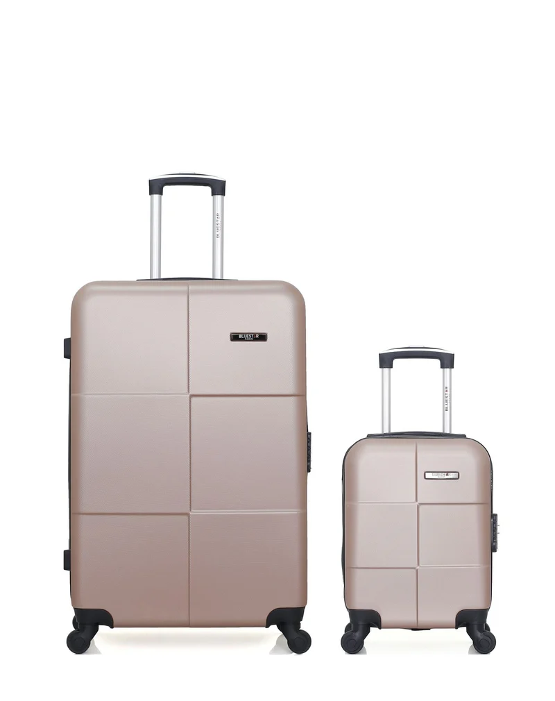 BLUESTAR – 2er-Pack – Großer Koffer und Handgepäck XXS MIAMI