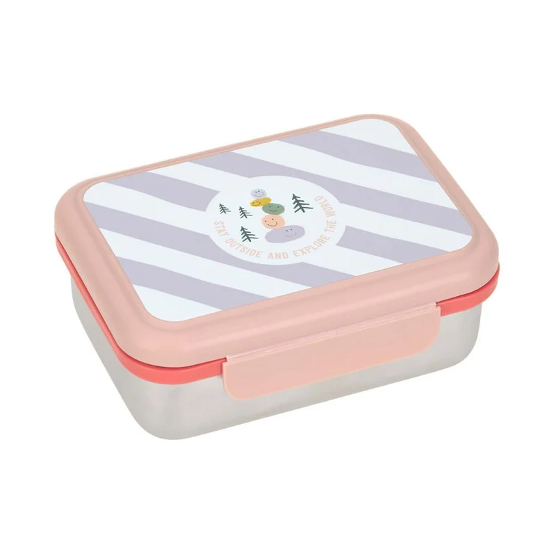 Lässig Sunny Explorer Rose Pink Edelstahl Brotdose